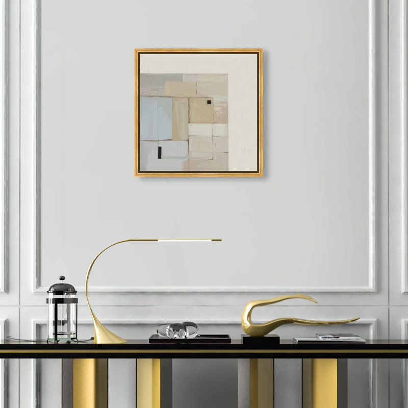 Softness Print by Oliver Gal, 17"H x 17"W, Gold Floater Frame