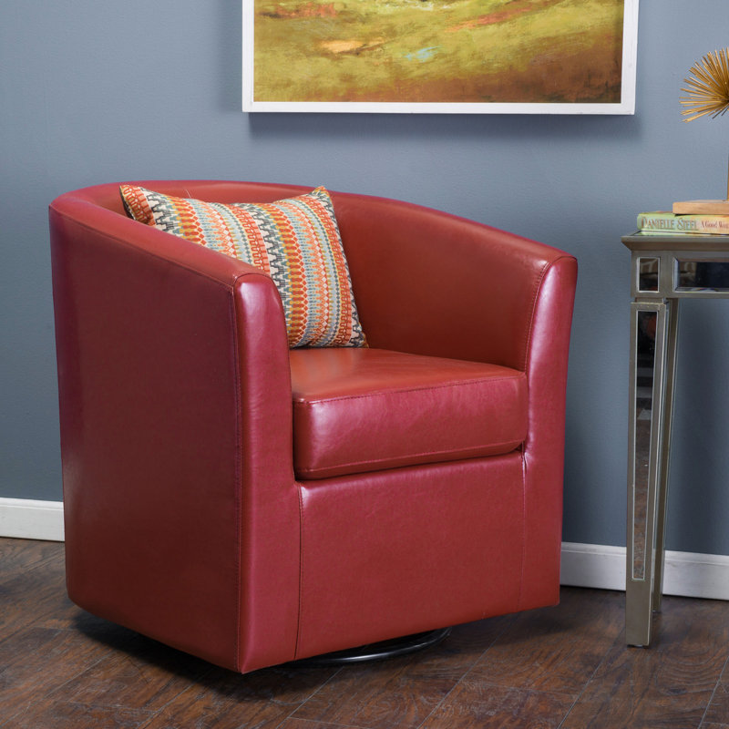 CHAISE CLUB PIVOTANTE, Rouge