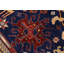 Tapis oriental en laine bleu / bleu clair Dorn 8 pi 8 po x 11 pi 9 po Dorn