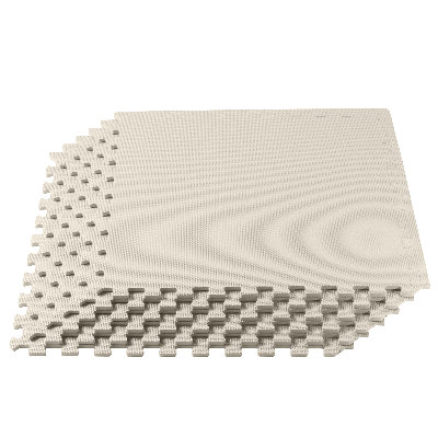 Carreau de sol en mousse polyvalente 3/8 po d'épaisseur 100 pieds carrés (25 carreaux)
