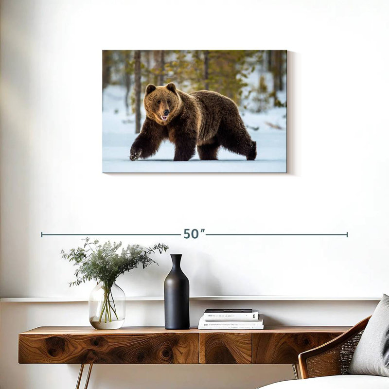 Adult Grizzly Bear, 20" H x 30" W