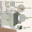 Meuble-lavabo mural avec double meuble-lavabo pour espaces compacts-441914445