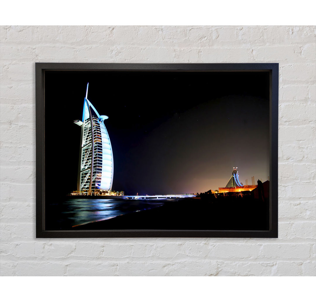 Dubai Ocean Nights - Einzelner Bilderrahmen Kunstdrucke auf Leinwand