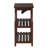 Espresso Side Table with USB Power Dock