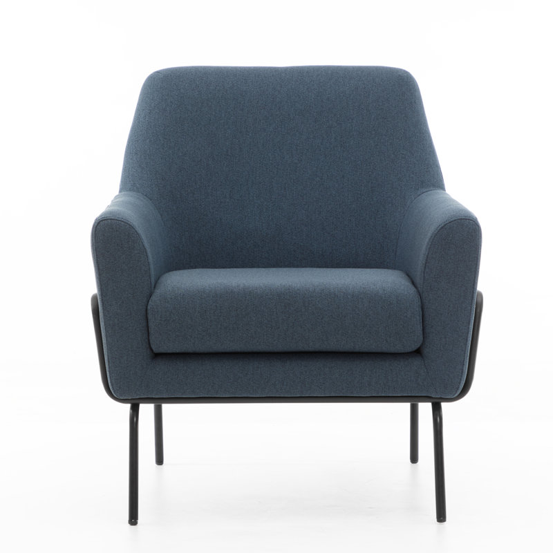 Fauteuil d'appoint rembourré avec accoudoirs