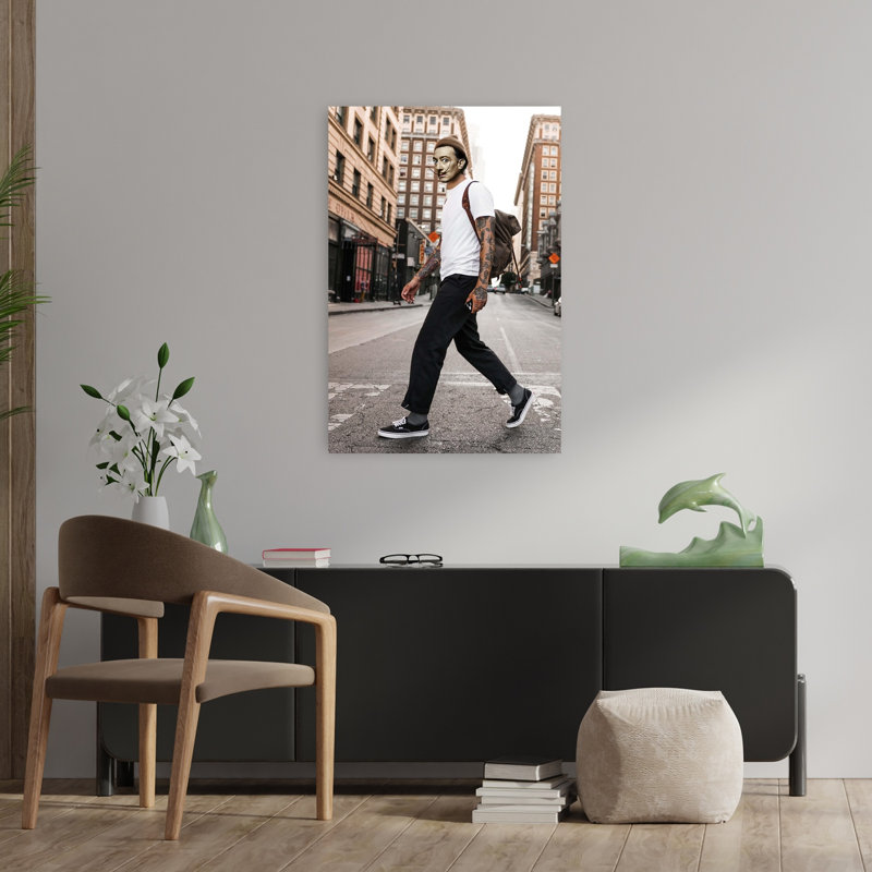 Art contemporain contemporain abstrait, art urbain, H 36 po x l 24 po