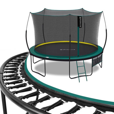 Trampoline sans ressort 12 pi pour enfants et adultes - Trampolines récréatives avec revêtement antirouille