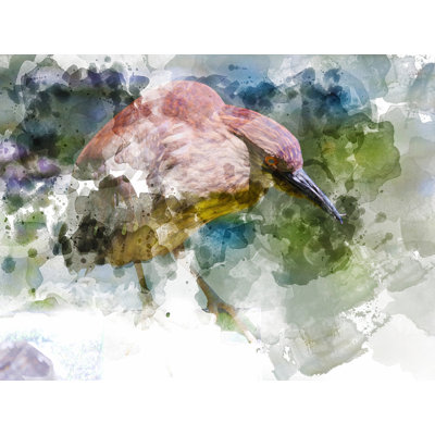«Bollens Large Bird On Green on Canvas» par Chamira Young, reproduction