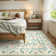 Kaldi Oriental Botanical Floral Machine Washable Area Rug with Non-Slip Backing for Living Room, Dining Room, Bedroom