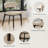 86" Modern Dining Table Set With 8 Dining Chairs-48666819-48666816