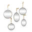 Ensemble de 5 miroirs muraux Bowen