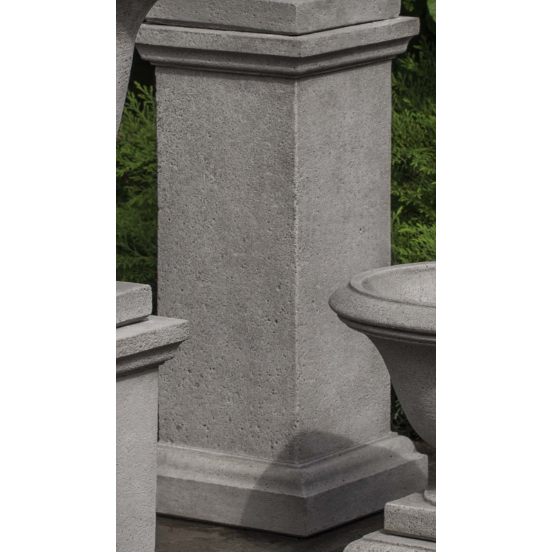 Wolcott Pedestal, 22.5'' H x 10.25'' W x 10.25'' D, Aged Limestone