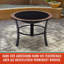 Sais Round Metal Wood Burning Smokeless Fire Pit