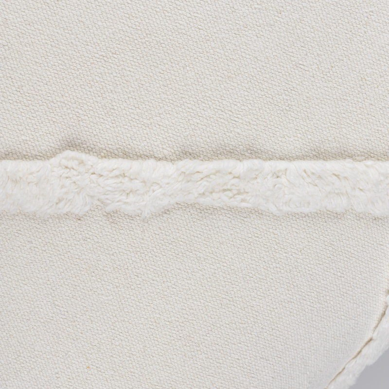 Housse de coussin carrée Sarah, 18" x 18", Blanc, Housse de coussin seulement - sans coussin