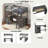 Loft Bed With U-shaped Desk, Drawers, Storage Shelves And Cabinet-286319036