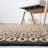 Alexandrina Geometric Handmade Power Loom Area Rug in Brown/Black-407538393