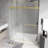 55'' - 59'' W X 72'' H Double Sliding Door Frameless Shower Door-108813893
