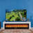 White Solid  Wood TV Cabinet Fireplace-118475657
