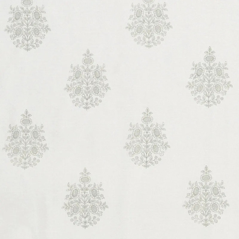 Asara Flower Sheer Fabric, Gray