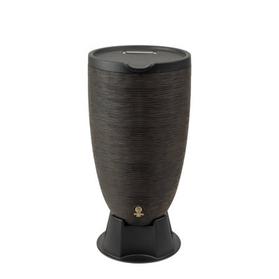 RTS Home Accents 50 Gallon Newport Rain Barrel with Removable Lid and Stand