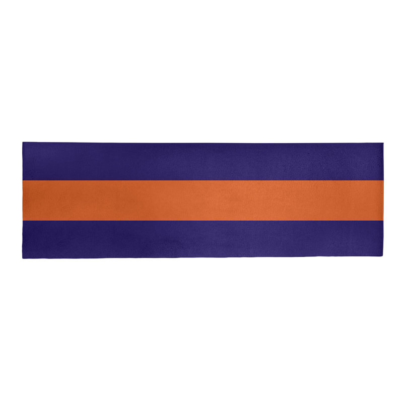 Tapis à rayures mauve/orange, Tapis de couloir 2 pi 6 po x 8 pi
