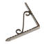 Hammer & Tongs - Notched Scroll Iron Shelf Bracket - D150mm - Raw