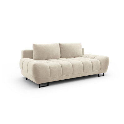 Nicolus 3 Seater Velvet Sofa Bed