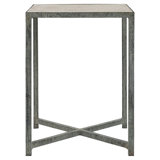 LA Stone Cross Legs End Table