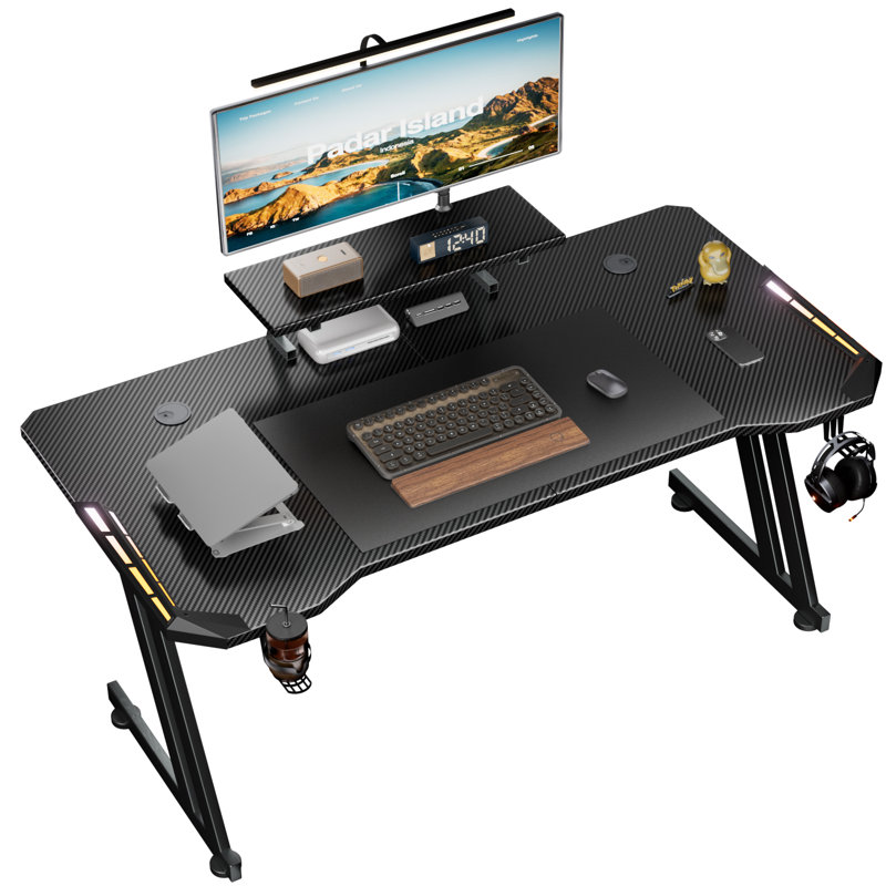 MDF Steel Computer Desk, 75cmH×120cmW×60cmD