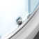 OVE Decors Breeze Premium 33 in. Round Shower Kit w/ Frosted, Base in Chrome Finish