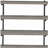Black and Grey Driftwood 4-tier Wall Shelf-593127918-593127905