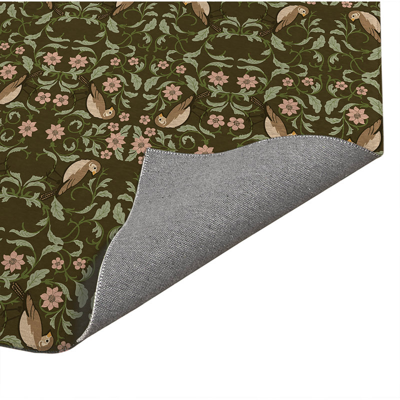 Tapis de cuisine fin et léger Tweetie, Rectangulaire 2 pi x 3 pi, Brun