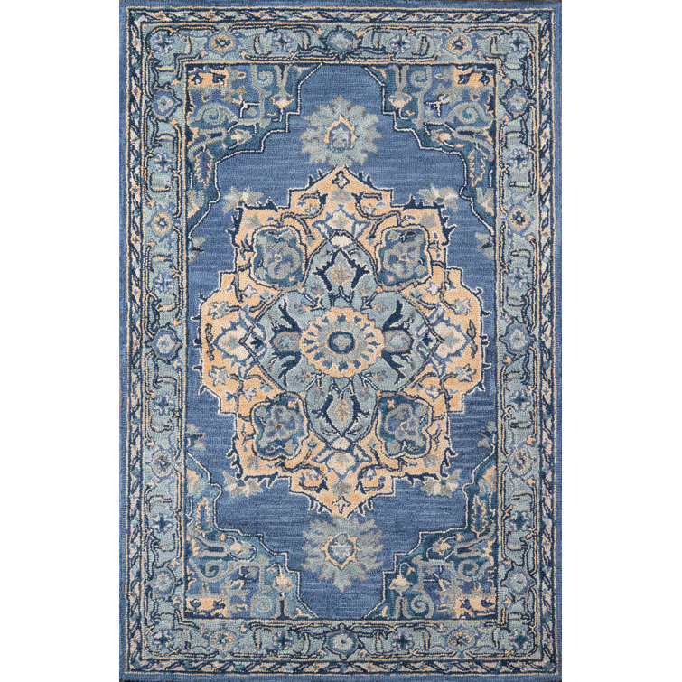 Lancaster Oriental Handmade Tufted Wool Denim Area Rug