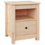 Bedside Cabinet 40X35x49 Cm Solid Wood Pine-813877396
