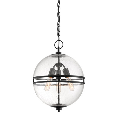 Luminaire suspendu sphère unique 3 lumières Amandine