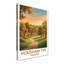 Housham Tye, England - Romantic Countryside Travel Poster of an Idyllic English Village. Giclee Print on Wrapped Canvas. Wall Art, Home Decor - Cities & Towns, England 1 Piece Wrapped Canvas Wall Art-471618589