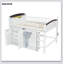 Loft Bed With Storage Cabinet, Wardrobe And LED And Espresso-98526179-98526178