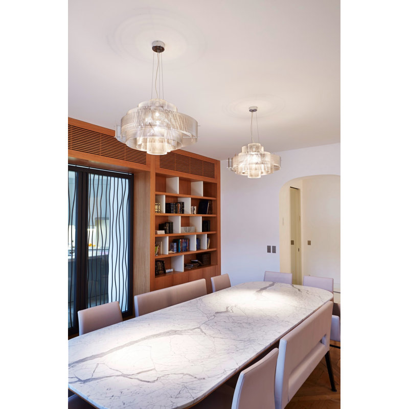 Galaxy 6 - Light Chandelier, 23" H x 37" W x 37" D, E14