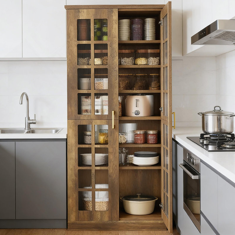 Tall Storage Cabinet,Spacious Kitchen Pantry,Kitchen Cupboard