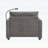 Modern Cloud Chaise Lounge with Storage Ottoman