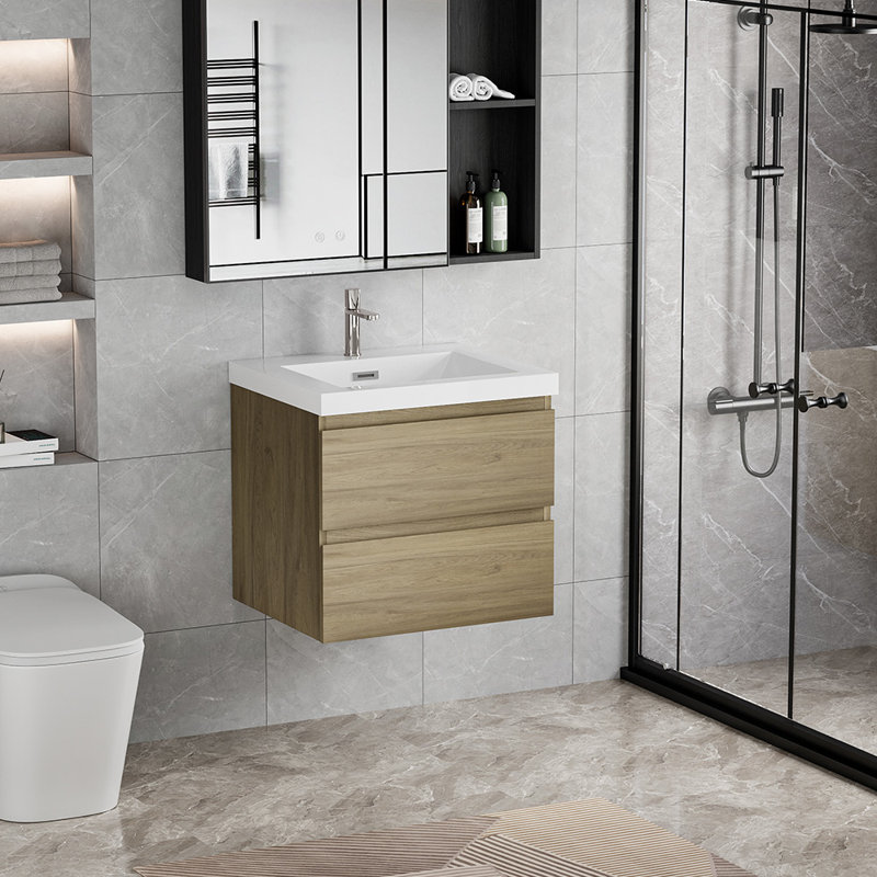 24" Floating Bathroom Vanity With Sink