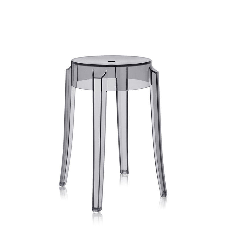 Charles Outdoor Bar Stool, Smoke Gray