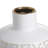 D5.9X7.9" Round White/Gold Vase