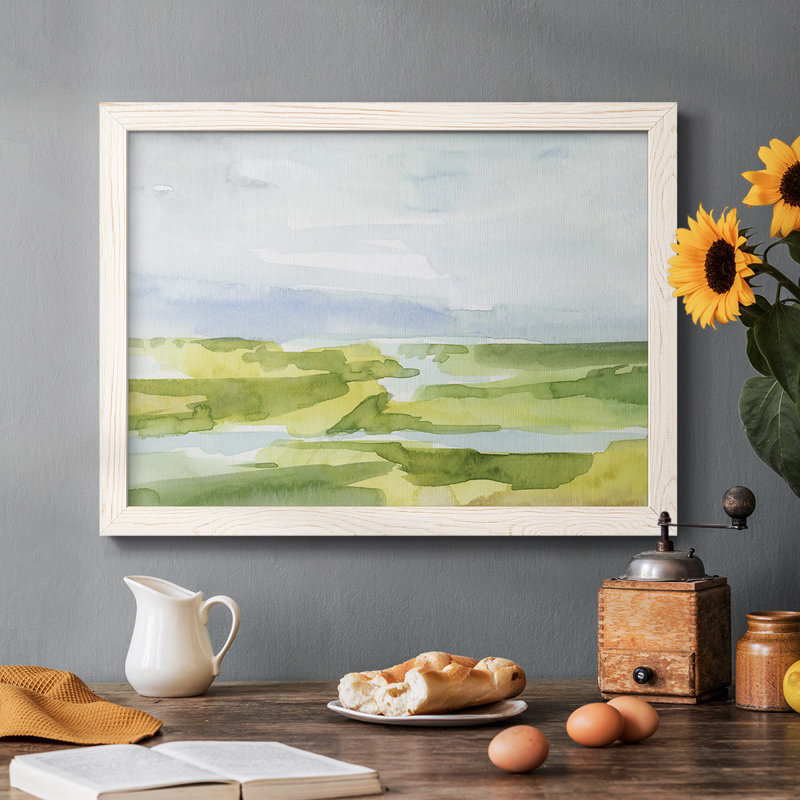 Watery Lowlands III - reproduction de photo sur toile, Blanc, H 14 po x l 20 po x P 1,5 po