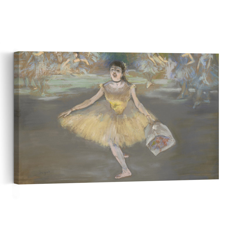 Danseuse au bouquet, avant 1923 - Affiche murale abstraite contemporaine représentant des fleurs, H 32 po x l 48 po