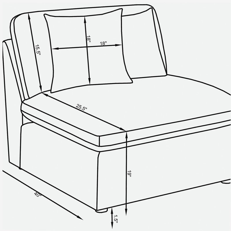 Chaise sans accoudoirs Greeley