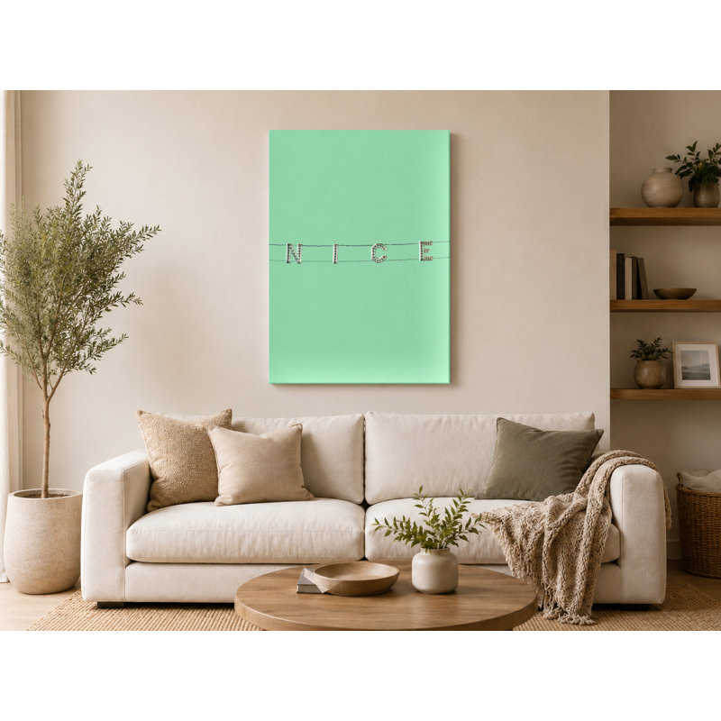 NICE - Portrait, art mural sur toile, L 20 po x H 30 po