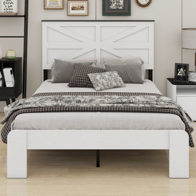 Base de lit plateforme en bois