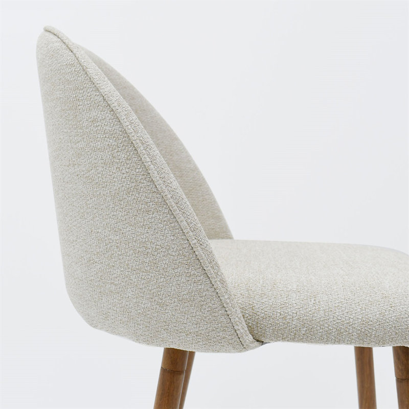 26“  Set of 2  Benoni Upholstered Counter Stools, Oatmeal