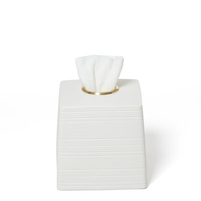 Housse de papier hygiénique en coton (garniture laiton)